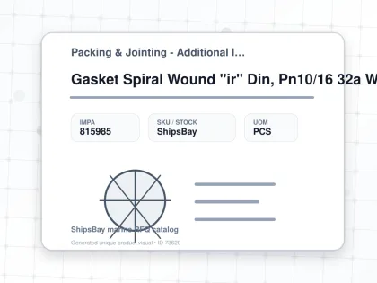 Gasket Spiral Wound "ir" Din, Pn10/16 32a W/more Details - Packing & Jointing - Additional Items - IMPA 815985 - UOM PCS