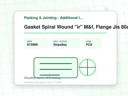 Gasket Spiral Wound "ir" M&f, Flange Jis 80a W/more Details - Packing & Jointing - Additional Items - IMPA 815969 - UOM PCS