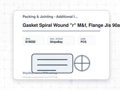 Gasket Spiral Wound "r" M&f, Flange Jis 90a W/more Details - Packing & Jointing - Additional Items - IMPA 816050 - UOM PCS
