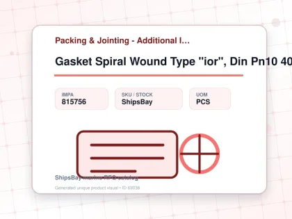 Gasket Spiral Wound Type "ior", Din Pn10 40a W/more Details - Packing & Jointing - Additional Items - IMPA 815756 - UOM PCS