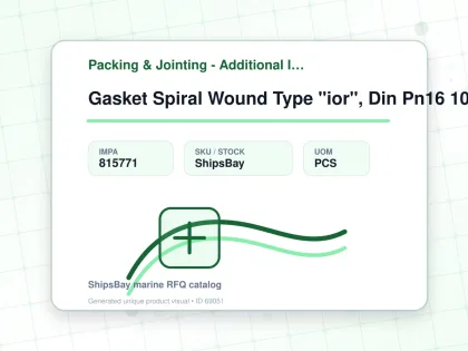 Gasket Spiral Wound Type "ior", Din Pn16 10a W/more Details - Packing & Jointing - Additional Items - IMPA 815771 - UOM PCS