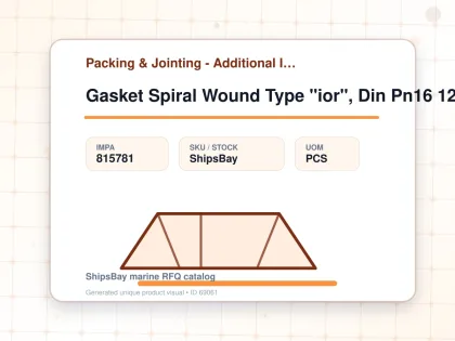 Gasket Spiral Wound Type "ior", Din Pn16 125a W/more Details - Packing & Jointing - Additional Items - IMPA 815781 - UOM PCS