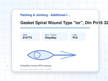 Gasket Spiral Wound Type "ior", Din Pn16 32a W/more Details - Packing & Jointing - Additional Items - IMPA 815775 - UOM PCS
