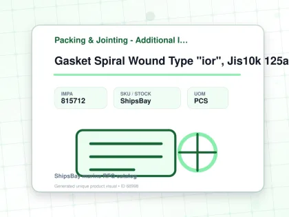 Gasket Spiral Wound Type "ior", Jis10k 125a W/more Details - Packing & Jointing - Additional Items - IMPA 815712 - UOM PCS