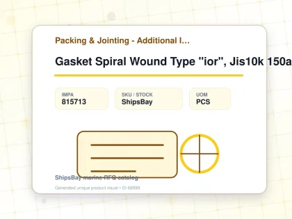 Gasket Spiral Wound Type "ior", Jis10k 150a W/more Details - Packing & Jointing - Additional Items - IMPA 815713 - UOM PCS