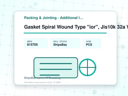 Gasket Spiral Wound Type "ior", Jis10k 32a W/more Details - Packing & Jointing - Additional Items - IMPA 815705 - UOM PCS
