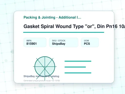 Gasket Spiral Wound Type "or", Din Pn16 10a W/more Details - Packing & Jointing - Additional Items - IMPA 815901 - UOM PCS