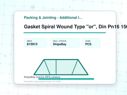 Gasket Spiral Wound Type "or", Din Pn16 150a W/more Details - Packing & Jointing - Additional Items - IMPA 815912 - UOM PCS