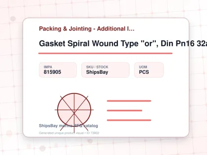 Gasket Spiral Wound Type "or", Din Pn16 32a W/more Details - Packing & Jointing - Additional Items - IMPA 815905 - UOM PCS