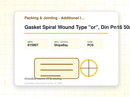 Gasket Spiral Wound Type "or", Din Pn16 50a W/more Details - Packing & Jointing - Additional Items - IMPA 815907 - UOM PCS