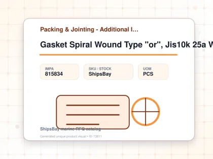 Gasket Spiral Wound Type "or", Jis10k 25a W/more Details - Packing & Jointing - Additional Items - IMPA 815834 - UOM PCS