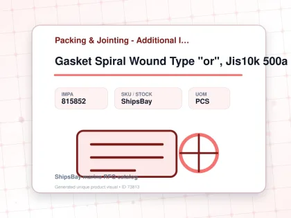 Gasket Spiral Wound Type "or", Jis10k 500a W/more Details - Packing & Jointing - Additional Items - IMPA 815852 - UOM PCS