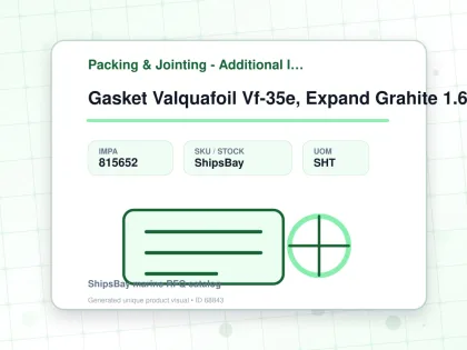 Gasket Valquafoil Vf-35e, Expand Grahite 1.6x1000x1000mm - Packing & Jointing - Additional Items - IMPA 815652 - UOM SHT