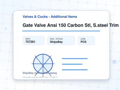 Gate Valve Ansi 150 Carbon Stl, S.steel Trim Flanged #1850 2" - Valves & Cocks - Additional Items - IMPA 757261 - UOM PCS
