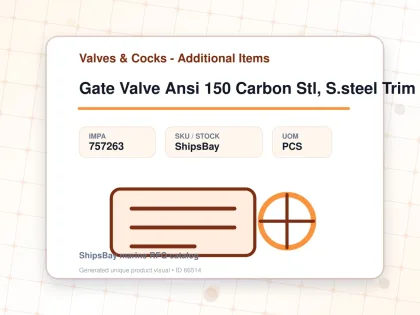 Gate Valve Ansi 150 Carbon Stl, S.steel Trim Flanged #1850 4" - Valves & Cocks - Additional Items - IMPA 757263 - UOM PCS