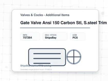 Gate Valve Ansi 150 Carbon Stl, S.steel Trim Flanged #1850 6" - Valves & Cocks - Additional Items - IMPA 757264 - UOM PCS