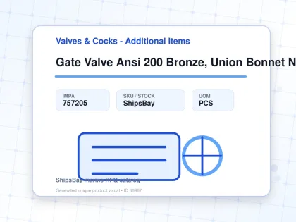 Gate Valve Ansi 200 Bronze, Union Bonnet Npt #1400 1" - Valves & Cocks - Additional Items - IMPA 757205 - UOM PCS