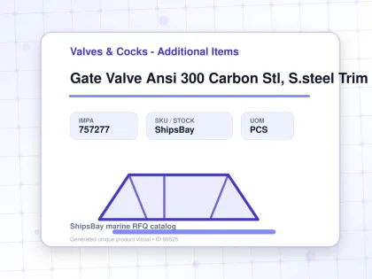 Gate Valve Ansi 300 Carbon Stl, S.steel Trim Flanged #1870 12" - Valves & Cocks - Additional Items - IMPA 757277 - UOM PCS