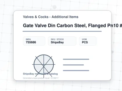 Gate Valve Din Carbon Steel, Flanged Pn10 #309 125mm - Valves & Cocks - Additional Items - IMPA 755686 - UOM PCS
