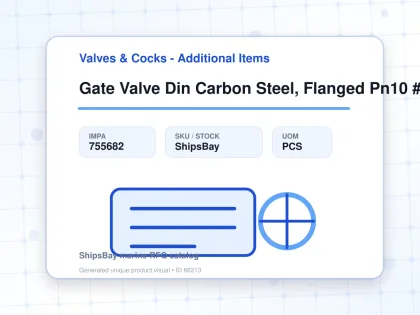 Gate Valve Din Carbon Steel, Flanged Pn10 #309 50mm - Valves & Cocks - Additional Items - IMPA 755682 - UOM PCS