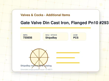 Gate Valve Din Cast Iron, Flanged Pn10 #293 125mm - Valves & Cocks - Additional Items - IMPA 755656 - UOM PCS
