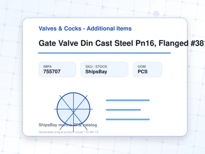 Gate Valve Din Cast Steel Pn16, Flanged #3816 Dn 250 - Valves & Cocks - Additional Items - IMPA 755707 - UOM PCS
