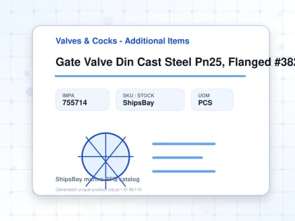 Gate Valve Din Cast Steel Pn25, Flanged #3825 Dn 125 - Valves & Cocks - Additional Items - IMPA 755714 - UOM PCS