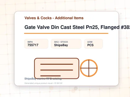Gate Valve Din Cast Steel Pn25, Flanged #3825 Dn 250 - Valves & Cocks - Additional Items - IMPA 755717 - UOM PCS