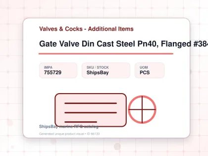 Gate Valve Din Cast Steel Pn40, Flanged #3840 Dn 15 - Valves & Cocks - Additional Items - IMPA 755729 - UOM PCS