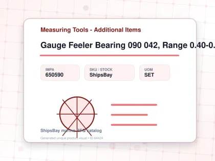 Gauge Feeler Bearing 090 042, Range 0.40-0.70mm - Measuring Tools - Additional Items - IMPA 650590 - UOM SET