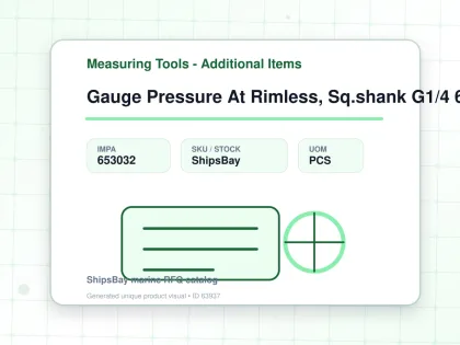 Gauge Pressure At Rimless, Sq.shank G1/4 60mm 0 - 0.2mpa - Measuring Tools - Additional Items - IMPA 653032 - UOM PCS