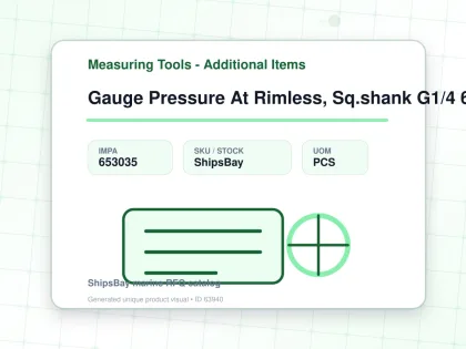 Gauge Pressure At Rimless, Sq.shank G1/4 60mm 0 - 0.35mpa - Measuring Tools - Additional Items - IMPA 653035 - UOM PCS