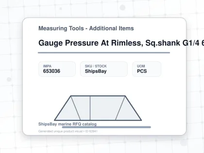 Gauge Pressure At Rimless, Sq.shank G1/4 60mm 0 - 0.4mpa - Measuring Tools - Additional Items - IMPA 653036 - UOM PCS