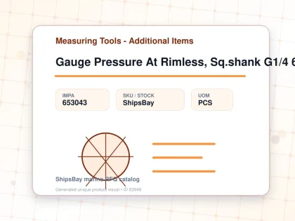 Gauge Pressure At Rimless, Sq.shank G1/4 60mm 0 - 2.5mpa - Measuring Tools - Additional Items - IMPA 653043 - UOM PCS