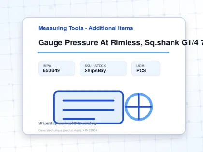 Gauge Pressure At Rimless, Sq.shank G1/4 75mm 0 - 0.35mpa - Measuring Tools - Additional Items - IMPA 653049 - UOM PCS