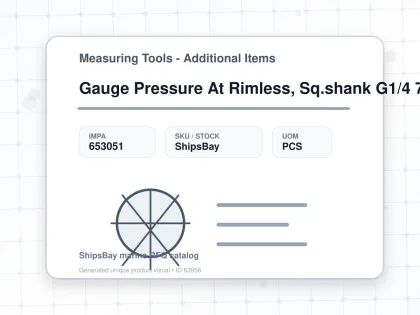 Gauge Pressure At Rimless, Sq.shank G1/4 75mm 0 - 0.5mpa - Measuring Tools - Additional Items - IMPA 653051 - UOM PCS