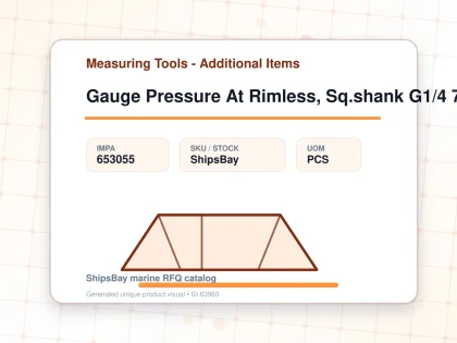 Gauge Pressure At Rimless, Sq.shank G1/4 75mm 0 - 1.6mpa - Measuring Tools - Additional Items - IMPA 653055 - UOM PCS