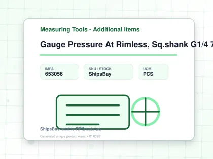 Gauge Pressure At Rimless, Sq.shank G1/4 75mm 0 - 2.0mpa - Measuring Tools - Additional Items - IMPA 653056 - UOM PCS