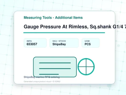 Gauge Pressure At Rimless, Sq.shank G1/4 75mm 0 - 2.5mpa - Measuring Tools - Additional Items - IMPA 653057 - UOM PCS