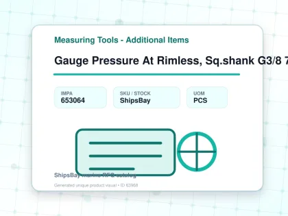 Gauge Pressure At Rimless, Sq.shank G3/8 75mm 0 - 0.35mpa - Measuring Tools - Additional Items - IMPA 653064 - UOM PCS