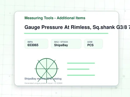 Gauge Pressure At Rimless, Sq.shank G3/8 75mm 0 - 0.4mpa - Measuring Tools - Additional Items - IMPA 653065 - UOM PCS