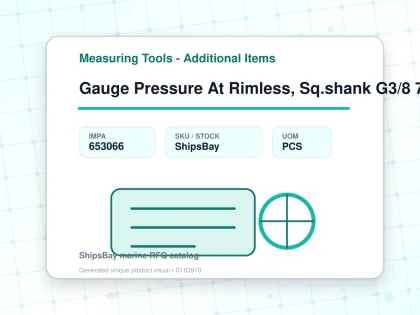 Gauge Pressure At Rimless, Sq.shank G3/8 75mm 0 - 0.5mpa - Measuring Tools - Additional Items - IMPA 653066 - UOM PCS