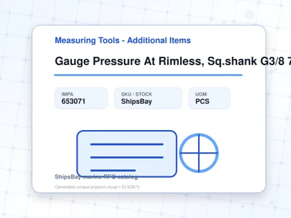 Gauge Pressure At Rimless, Sq.shank G3/8 75mm 0 - 2.0mpa - Measuring Tools - Additional Items - IMPA 653071 - UOM PCS