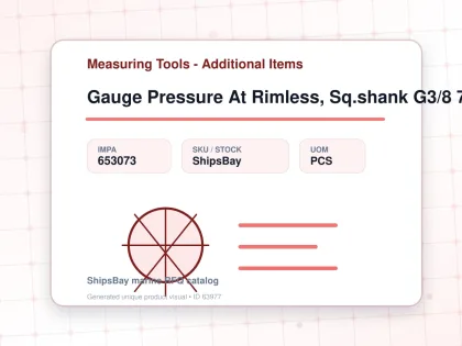 Gauge Pressure At Rimless, Sq.shank G3/8 75mm 0 - 3.0mpa - Measuring Tools - Additional Items - IMPA 653073 - UOM PCS