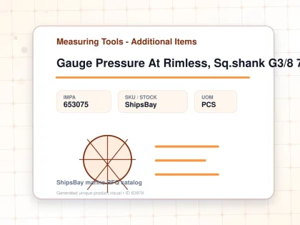 Gauge Pressure At Rimless, Sq.shank G3/8 75mm 0 - 5.0mpa - Measuring Tools - Additional Items - IMPA 653075 - UOM PCS