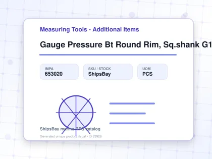 Gauge Pressure Bt Round Rim, Sq.shank G1/4 60mm 0 - 0.4mpa - Measuring Tools - Additional Items - IMPA 653020 - UOM PCS