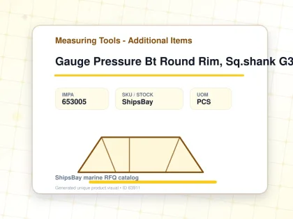 Gauge Pressure Bt Round Rim, Sq.shank G3/8 75mm 0 - 0.35mpa - Measuring Tools - Additional Items - IMPA 653005 - UOM PCS