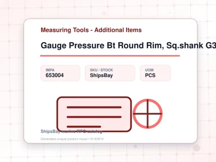 Gauge Pressure Bt Round Rim, Sq.shank G3/8 75mm 0 - 0.3mpa - Measuring Tools - Additional Items - IMPA 653004 - UOM PCS