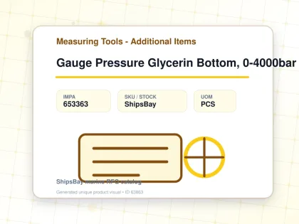 Gauge Pressure Glycerin Bottom, 0-4000bar 100mm 9/16"-18unf - Measuring Tools - Additional Items - IMPA 653363 - UOM PCS