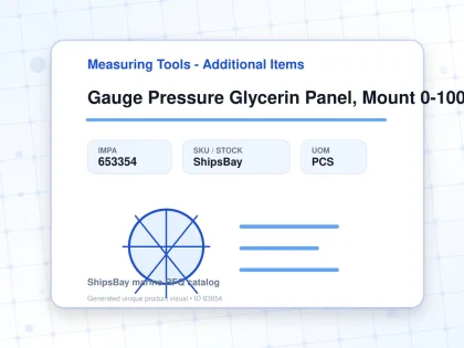 Gauge Pressure Glycerin Panel, Mount 0-1000bar 100mm G1/2male - Measuring Tools - Additional Items - IMPA 653354 - UOM PCS
